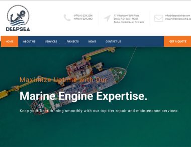 DeepSea Marine Services Website Design